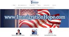 Desktop Screenshot of immigrationhope.com